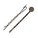 Beadaholique 10-Piece Enamel Metal Bobby Pins with Pad for Gluing, 8mm, Brown