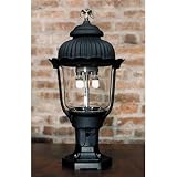 Gas Light America GL1700 Cast Aluminum Natural Gas Light With Dual Inverted Mantle Burner On Pedestal Mount