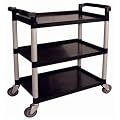 Polypropylene Mobile Trolley Large. Colour: Black