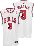 Ben Wallace Chicago Bulls White Youth Replica Adidas NBA Jersey
