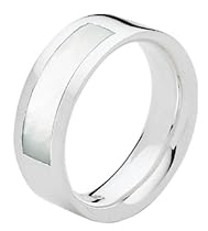 Kit Heath Sterling Silver Ladies Mother Of Pearl Ring