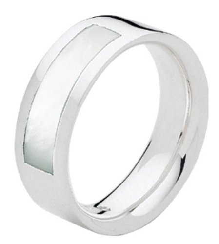 Kit Heath Sterling Silver Ladies Mother Of Pearl Ring