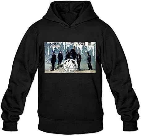 HAGBK Men's Linkin Park Long Sleeve Hoodies Sweater Size M Black,100% Cotton