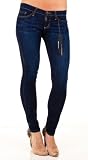 Flying Monkey Jeans L7382 Skinny Leg Stretch Jeans - Medium Wash