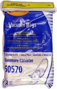 Kenmore 50570 Micro Filtration Canister Bags 8 in a pack