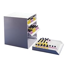 Bel-Art Scienceware 186610000 Polystyrene Lab Fridge Tray Rack with 9 Channels
