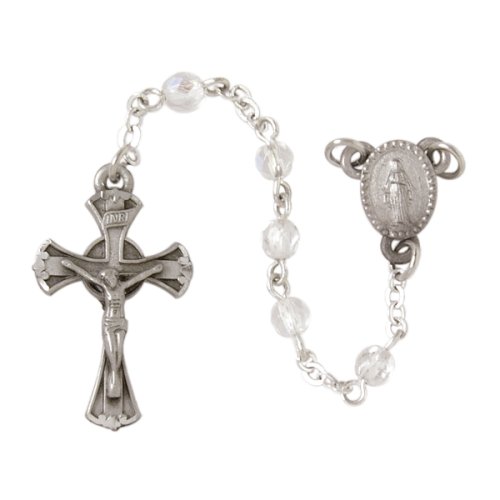 Pewter and Crystal Rosary by Bob Siemon