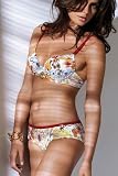 Aubade Summer Party Sun Half Cup Bikini Top And Boxer Brief Swimwear Set 32d M12uk40eu3f10us White