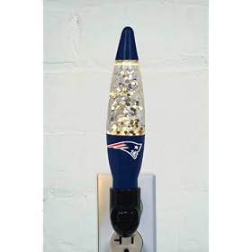 Pack of 3 NFL New England Patriots Football Lava Lamp Night Lights