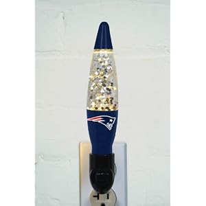 Pack of 3 NFL New England Patriots Football Lava Lamp Night Lights