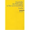 Geschichte der Philosophie in Text und Darstellung / Antike: Bibliographisch erg�nzte Ausgabe 2005: BD 1