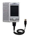 Coiled Power Hot Sync and Charge USB Data Cable w/ Tip Exchange for the Cingular 8125 - Gomadic Brand