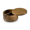 Paula Deen Signature Wood Round Salt Box, Natural