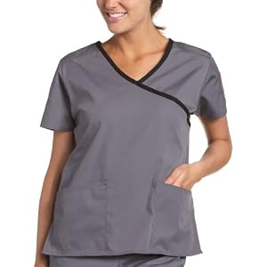 Dickies Women’s Everyday Scrubs (EDS) Contrast Mock Wrap Top