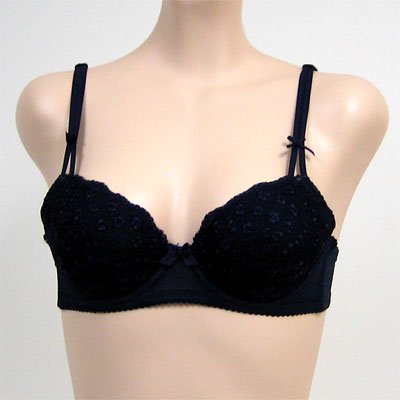 Solb 2 Pack $54 NAVY BLUE FLORAL BRA #1376 sz 34A 36A