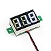 DROK Ultra-Small 2 Wires Voltmeter Guage White LED 0.36 Inches DC 3.0-30V Digital Volt Meter Motorcycle Car Battery Tester 5V 12V 24V DC Voltage Check Detector