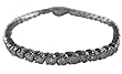 White Gold Diamond CZ Tennis Bracelet - Sterling Silver CZ Diamond Tennis Bracelet