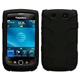 MyBat BlackBerry Torch 9800 Fishbone Phone Protector Cover - Rubberized Bla ....