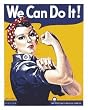 Rosie the Riveter Porcelain Refrigerator Magnet
