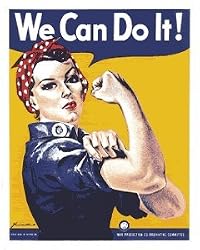 Rosie the Riveter Porcelain Refrigerator Magnet