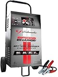 Schumacher SE-1555A 12V Automatic Wheeled Battery Charger with Engine Start