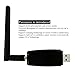 BOGZON USB WIFI Adapter- 802.11N Wireless Internet Dongle For PC/Mac , Including 300M Outer Demountable Sma 2dBi Antenna, Black
