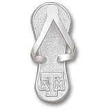 Texas A&M University ATM Flip Flop 1 Pendant (Silver)