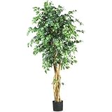 72" Silk Palace Style Ficus Tree