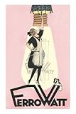 IMAGE OF French Maid with Light Bulb Premium Poster Print, 12x18