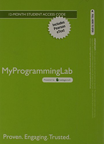 MyProgrammingLab with Pearson eText -- Access Card -- for Starting Out with Python (MyProgrammingLab (Access Codes))