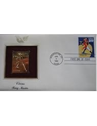 Toy: 1993 Circus Ring Master First Day 22kt Gold Golden Cover FDC FDI Stamp Replica
