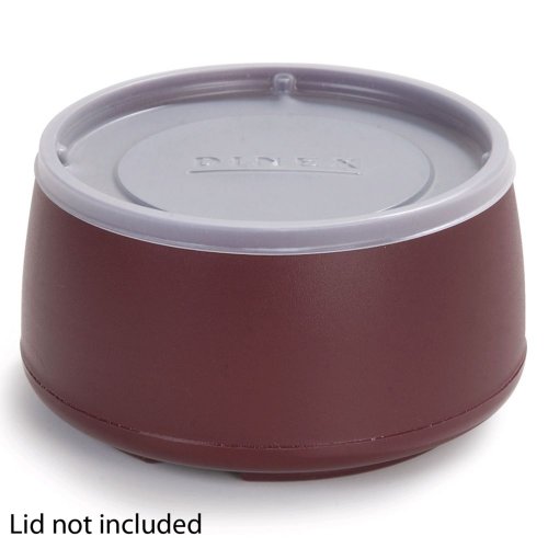 Dinex Classic Cranberry Stackable Insulated 9 Oz Bowl - Case = 48