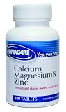 Invacare Calcium, Magnesium  Zinc Tablets Case of 24