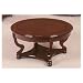 CHERRY FINISH COCKTAIL TABLEWITH PARQUET DESIGN