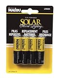  : Malibu AA Solar-Rechargeable Battery, 4-Pack #LZ90004