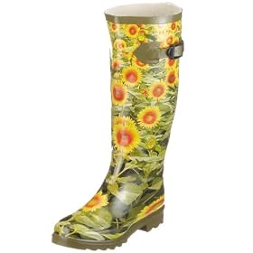 Playshoes Damen-Gummistiefel Sonnenblume 190105, Damen Stiefel