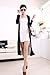 Shawhuaa Womens Chiffon Splice Long Sleeve Lightweight Long Maxi Cardigan Black