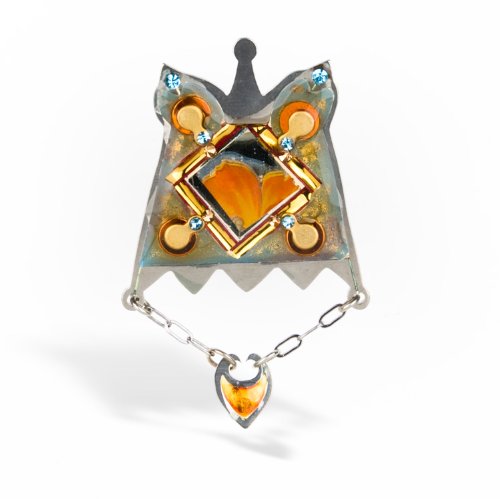 Orange Flowers Pin from the Artazia Collection #1201 GP OP