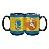 NBA Golden State Warriors 2 Pack 15oz Black SportsBall Mug