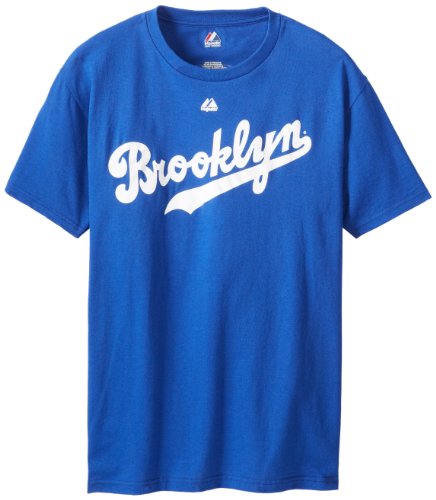 Brooklyn Dodgers Jackie Robinson Name and Number Royal Blue T-Shirt