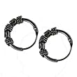 10mm Bali Hoop Earrings Sterling Silver