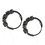 10mm Bali Hoop Earrings Sterling Silver