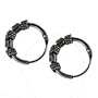10mm Bali Hoop Earrings Sterling Silver