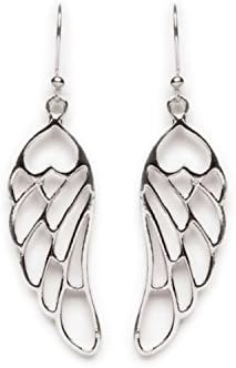 Tomas Jewelry Sterling Silver Small Open Wing Hook Earrings
