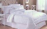 Review   / 11pc Queen Bed in a Bag Eyelet White Comforter Set- Includes 1000TC Egyptian Cotton Sheet Set