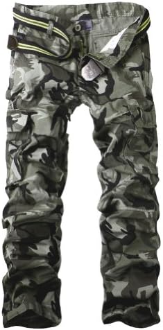 Aubig 100% Cotton Outdoor Desert Camouflage Pants CARGO Military PANTS