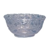 Floral Design Plastic Punch Bowl - 8 quart