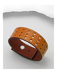 Orange Leather Bracelet