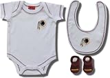 Officially licensed Washington Redskins logo embroidered 3-piece ensemble for infants