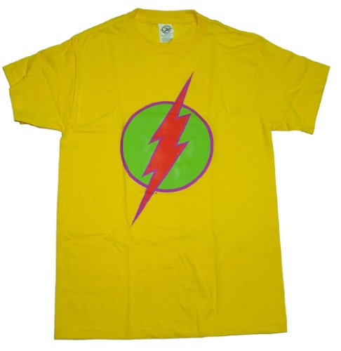  The Flash DC Comics Bright 80s Colors Logo T-Shirt Tee